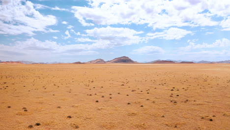 panoramic aerial view of a dry desert landscape