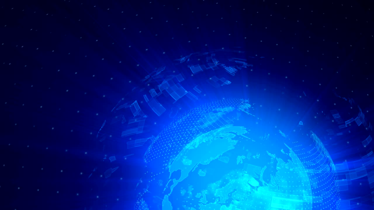 distorsión de globo de vidrio bucle de fondo digital, renderizado 3d abstracto, telón de fondo generado por computadora