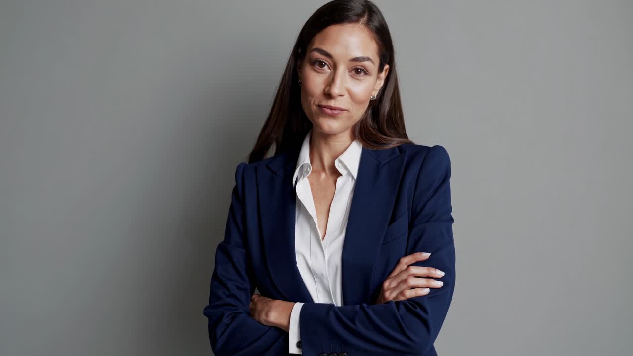 retrato de una mujer de negocios confiada