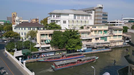 traditional transport taxi boat on river