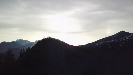 Diese-Drohnenaufnahme-Wurde-In-Amden,-Schweiz,-Auf-Einem-Berg-Namens-Fliegenspitz-Aufgenommen