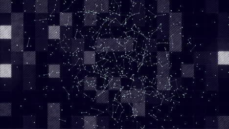 animación de formas que se mueven sobre cuadrados