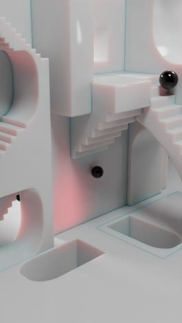modello 3d architettonico astratto
