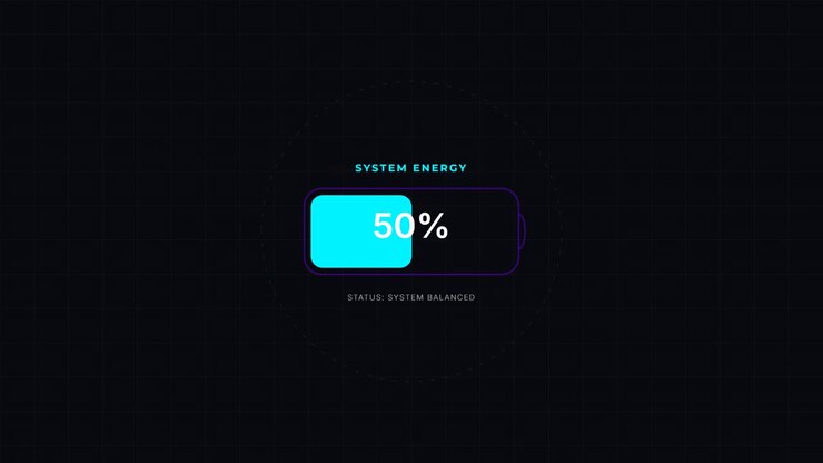 Digital Battery Charging Animation with System Energy Status