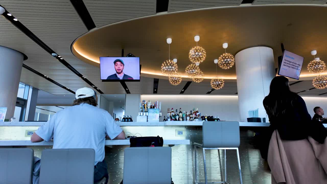 Modern Airport Lounge Bar Area