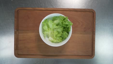 lettuce in a bowl