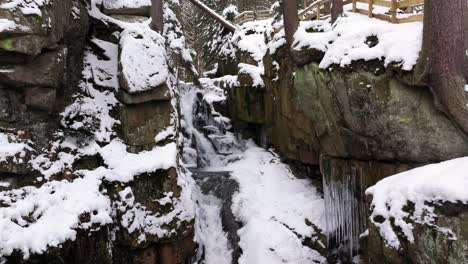 Wasserfall-„podgórna“-In-Jelenia-Góra,-Polen