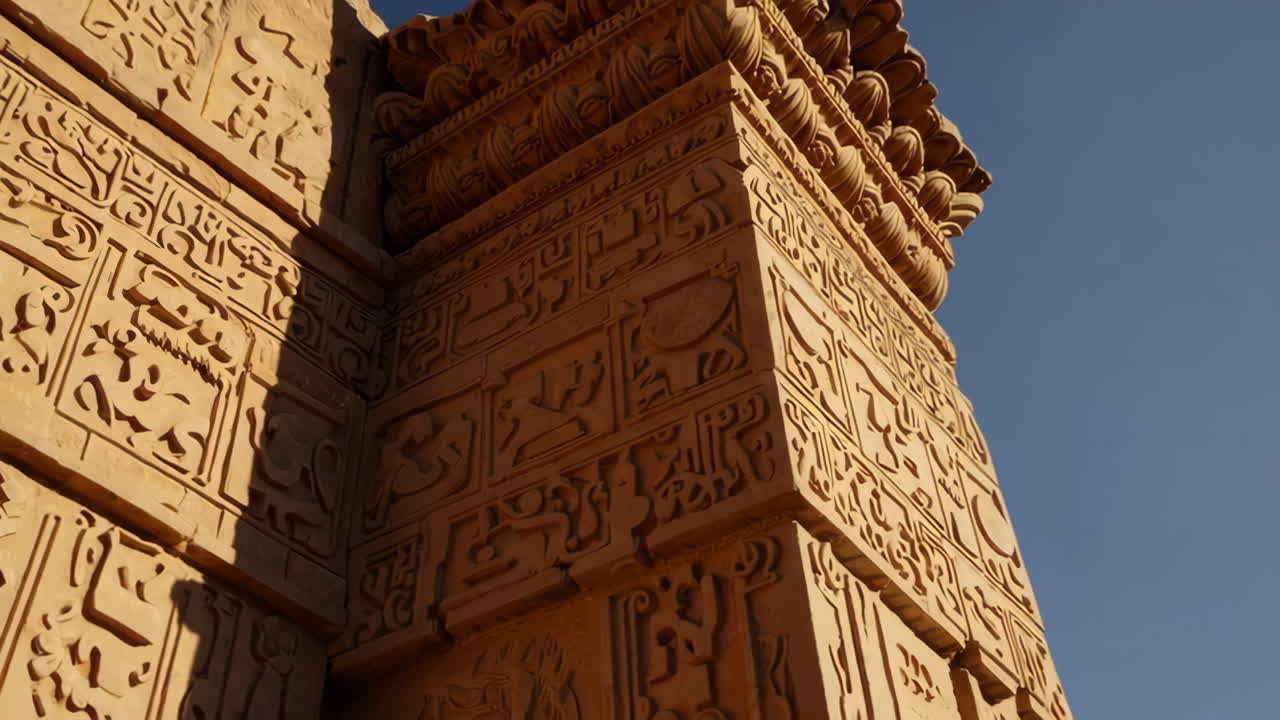 Ancient Ruins of an Archaeological Site in the Desert
