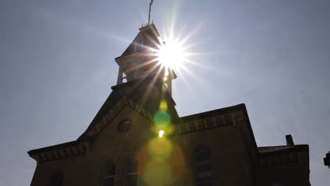 Sun-shining-through-an-old-church