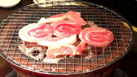 일본 스타일의 고기 야키니쿠 (yakiniku)