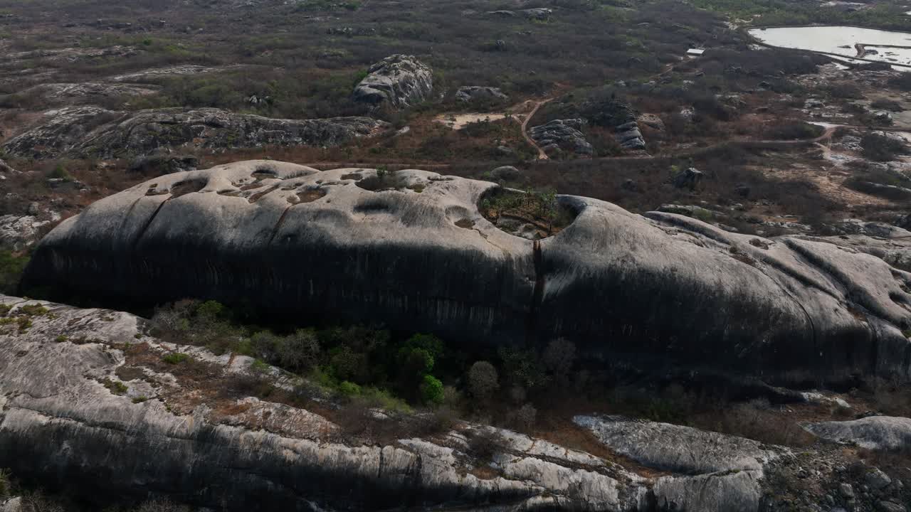 Dramatic rock formations and rugged terrain in Chaval, Ceará, showcasing Brazil’s natural beauty
