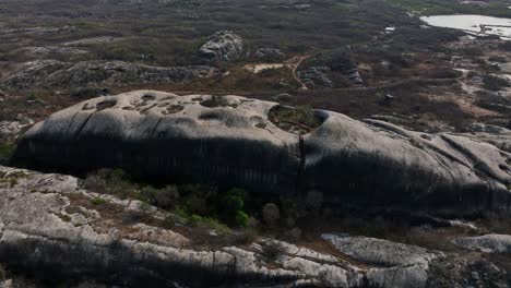 dramatic rock formations and rugged terrain in chaval, ceará, showcasing brazil’s natural beauty