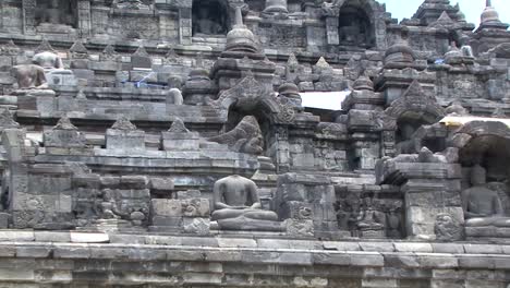 Templo-De-Borobudur,-Sitio-Del-Patrimonio-Mundial-De-La-Unesco,-Java-Central,-Indonesia,-Templo-Budista