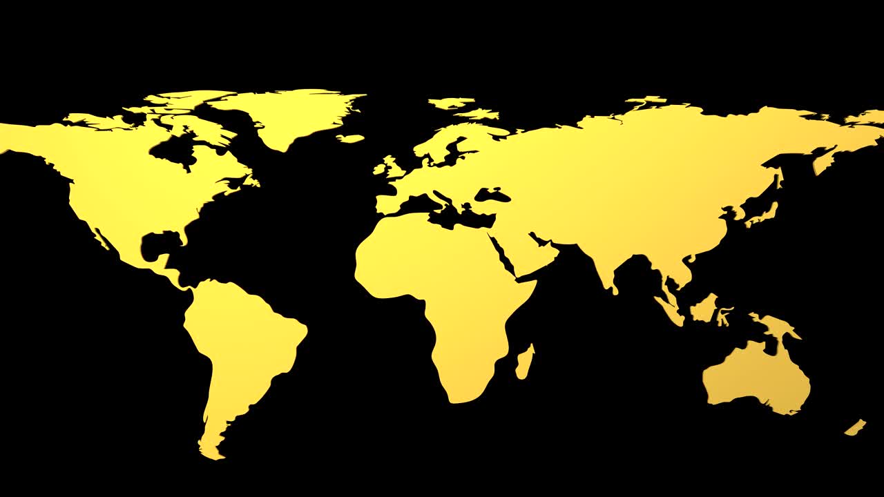 el mapa del mundo se convierte en un globo