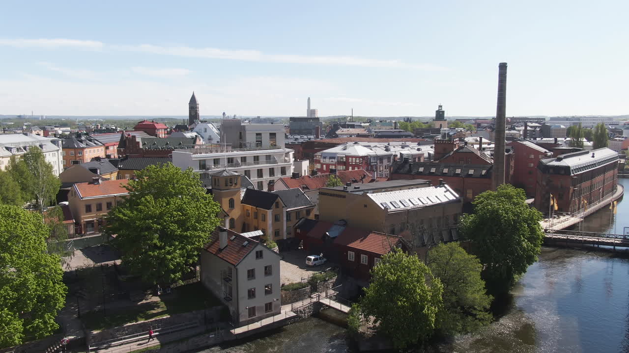 vista de cerca del edificio, casas, apartamentos y condominios en norrkoping