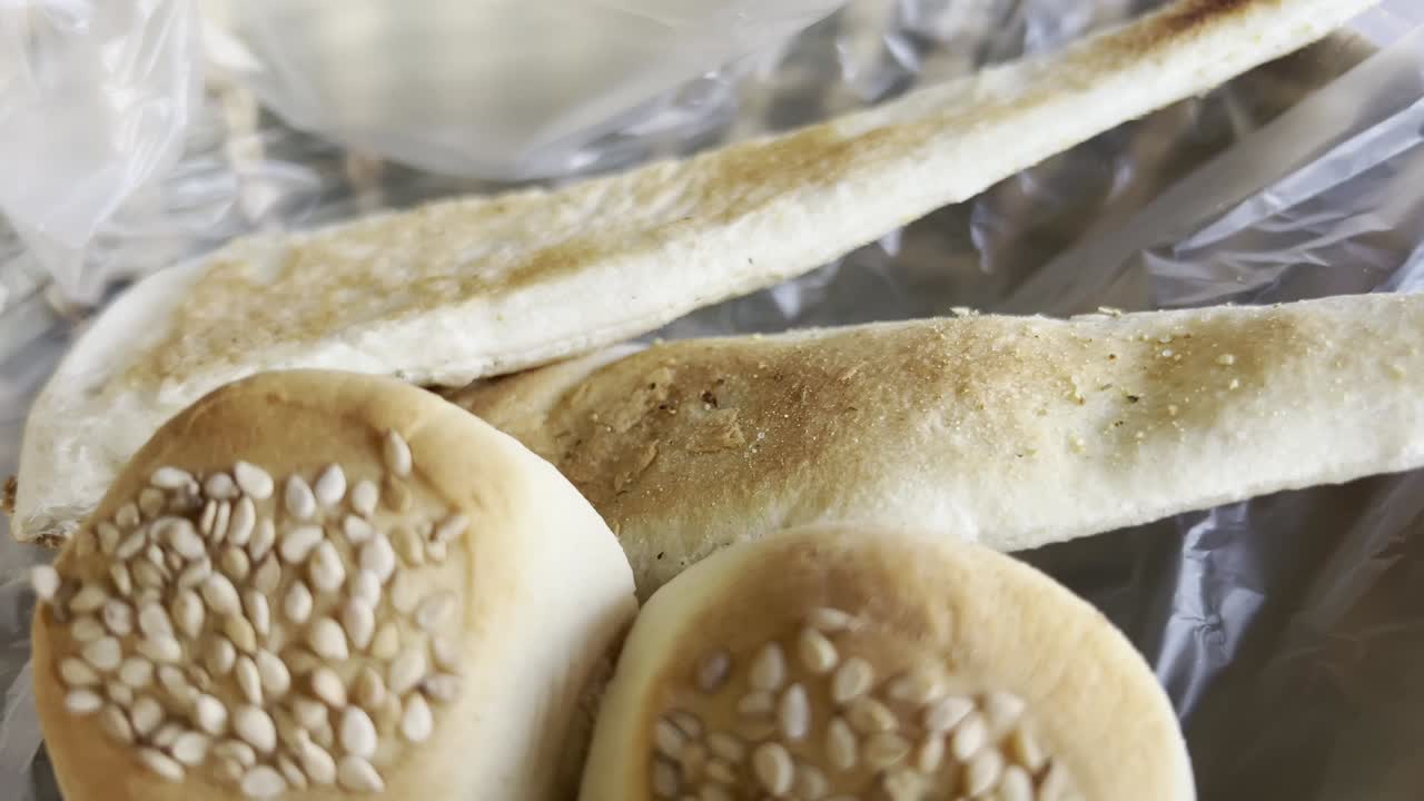 색 세자미와 함께 색  조각의 클로즈업.