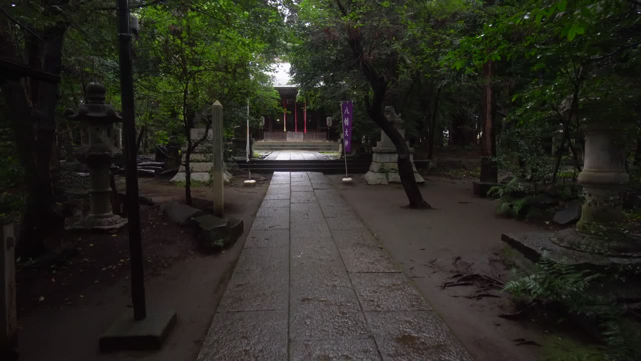 Entrance to a Shinto temple in Tokyo. Most of the time these temples are built in the middle of nature and large trees.
