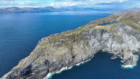 ireland epic locations sheep’s head peninsula drone pullback,west cork and bantry bay in background,the beauty of the wild atlantic way