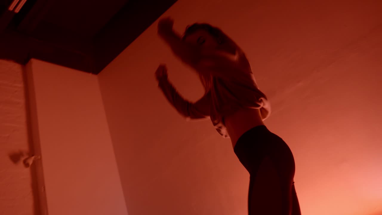 Abstract Dance Performance in Low Light