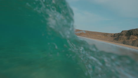 ocean wave underwater