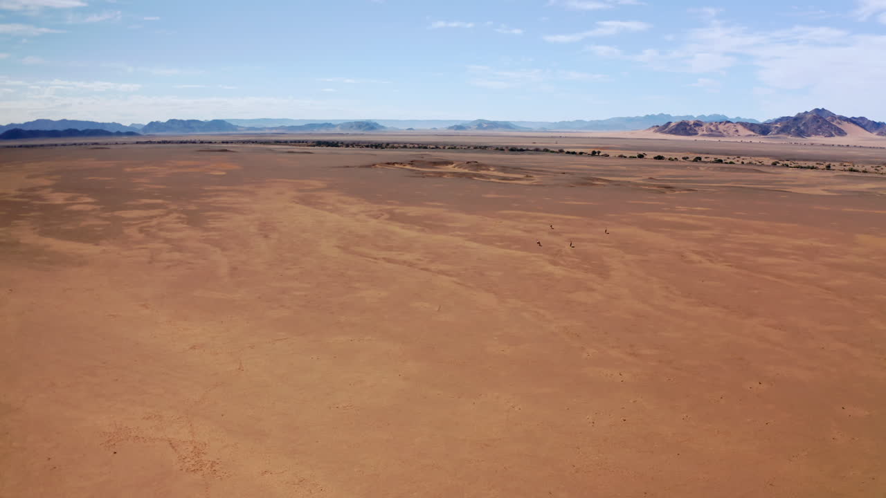 Aerial View of the Namibian Desert