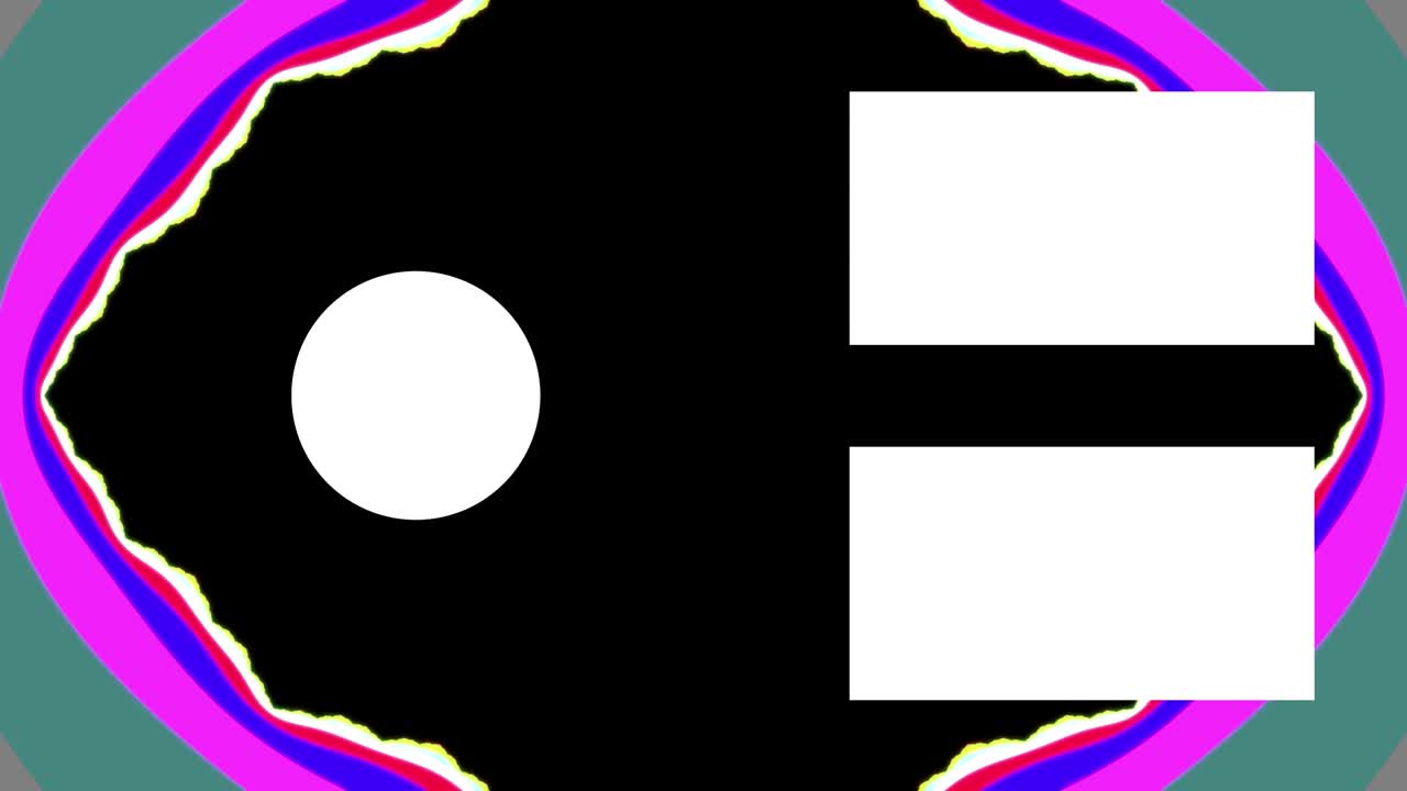 psicodélico llamativo final de la tarjeta final de la pantalla gráficos de movimiento