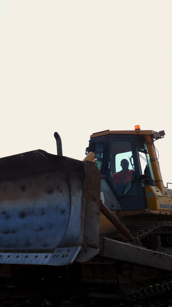 Bulldozer i arbejde