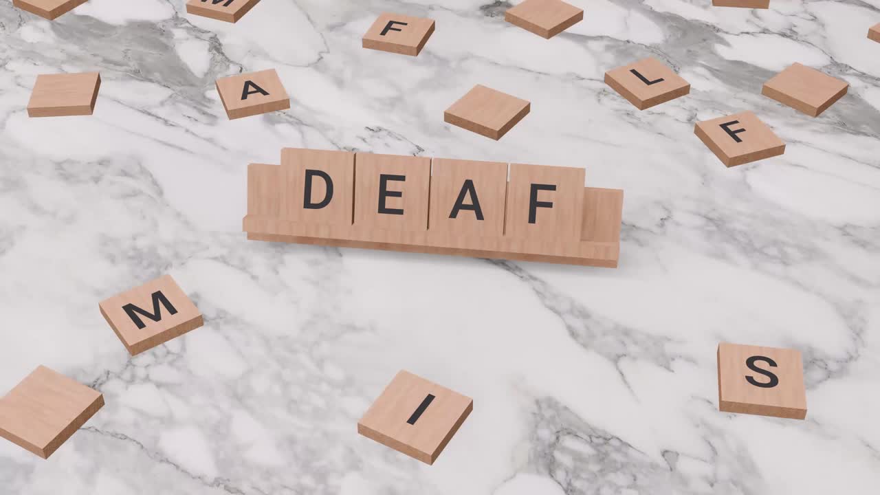 Deaf word on scrabble
