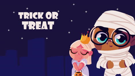 trick of treat lettering animation