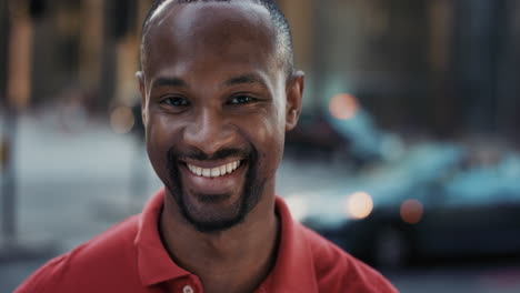 Slow-Motion-Portrait-of-happy-african-american-man-smiling