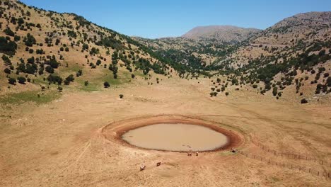 mount hermon birkat man aerial view