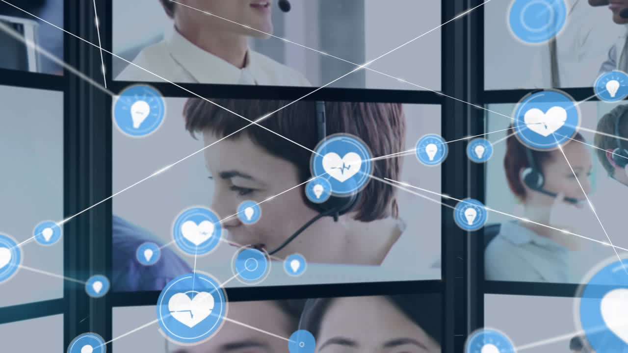 커 ⁇ 터가 이동하고 여러 비즈니스 비디오에서 디지털 데이터