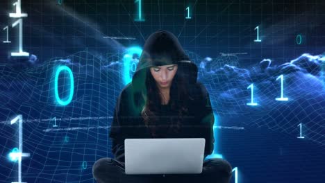 Digital-animation-of-hooded-hacker-using-the-laptop-4k