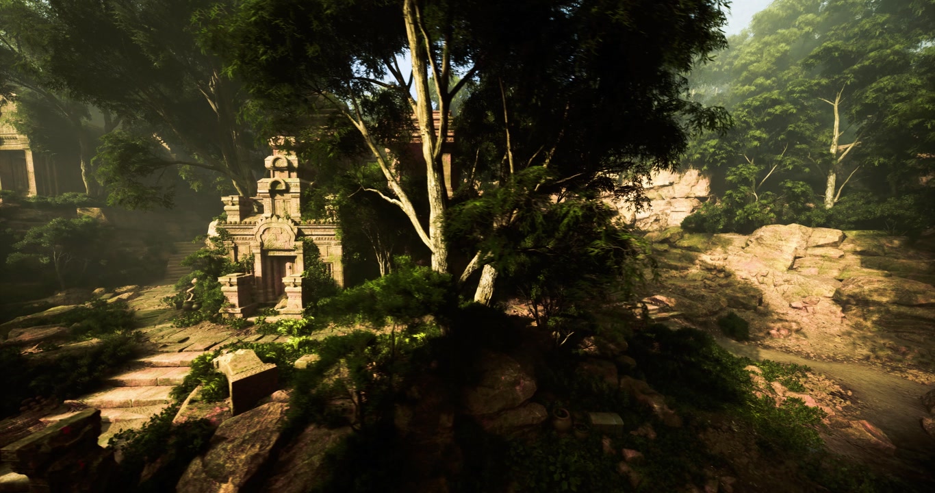 Journey through overgrown ruins revealing historic mysteries and natural beauty