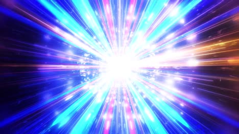 radiation that shines in gold. glittering background.