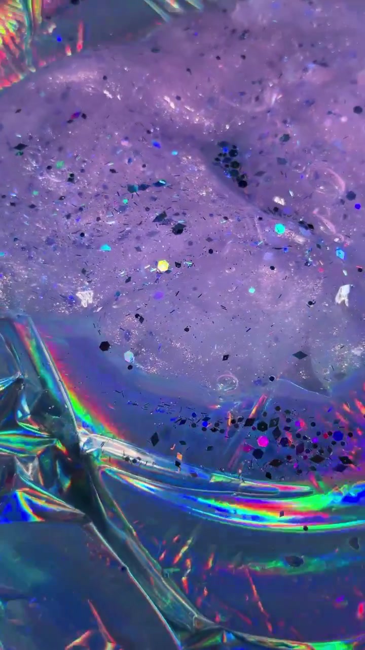 Primo piano della texture di slime glitterato