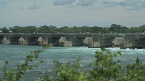 International-Control-Dam-Zwischen-Den-Usa-Und-Kanada-Am-Niagara-River