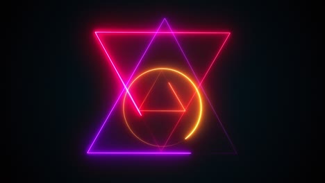 signo mágico de neón