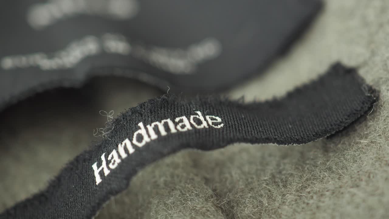 Handmade clothing label