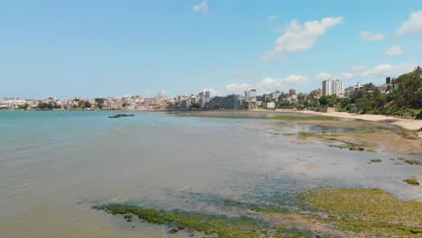 El-Casco-Antiguo-Y-El-Puerto-De-Mombasa,-Kenia