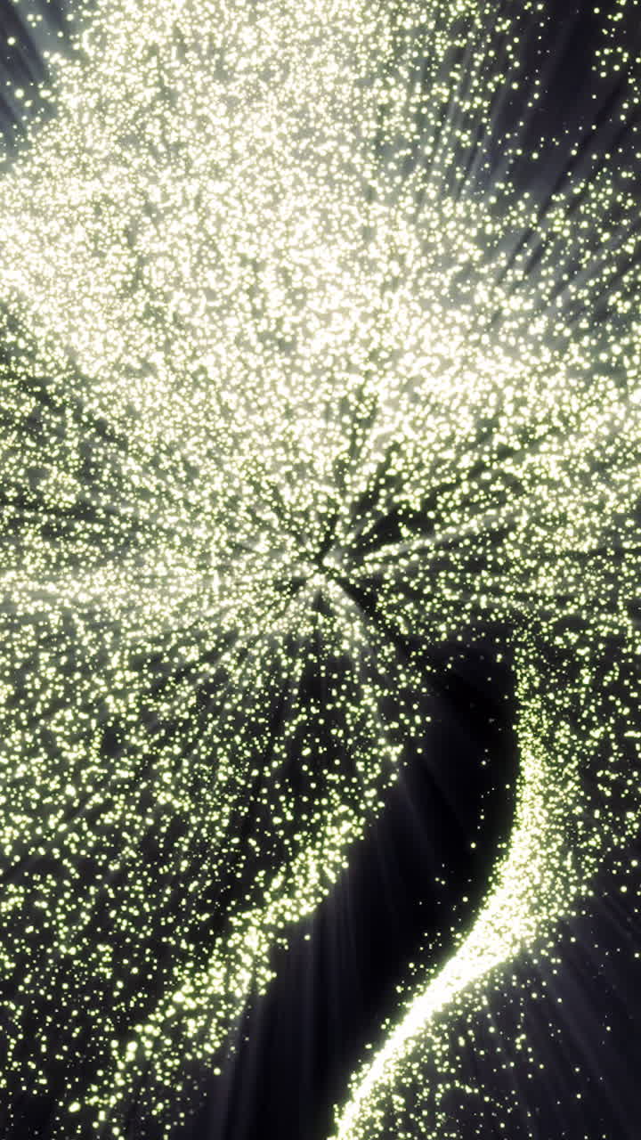 추상적인 반이는 입자 나선형