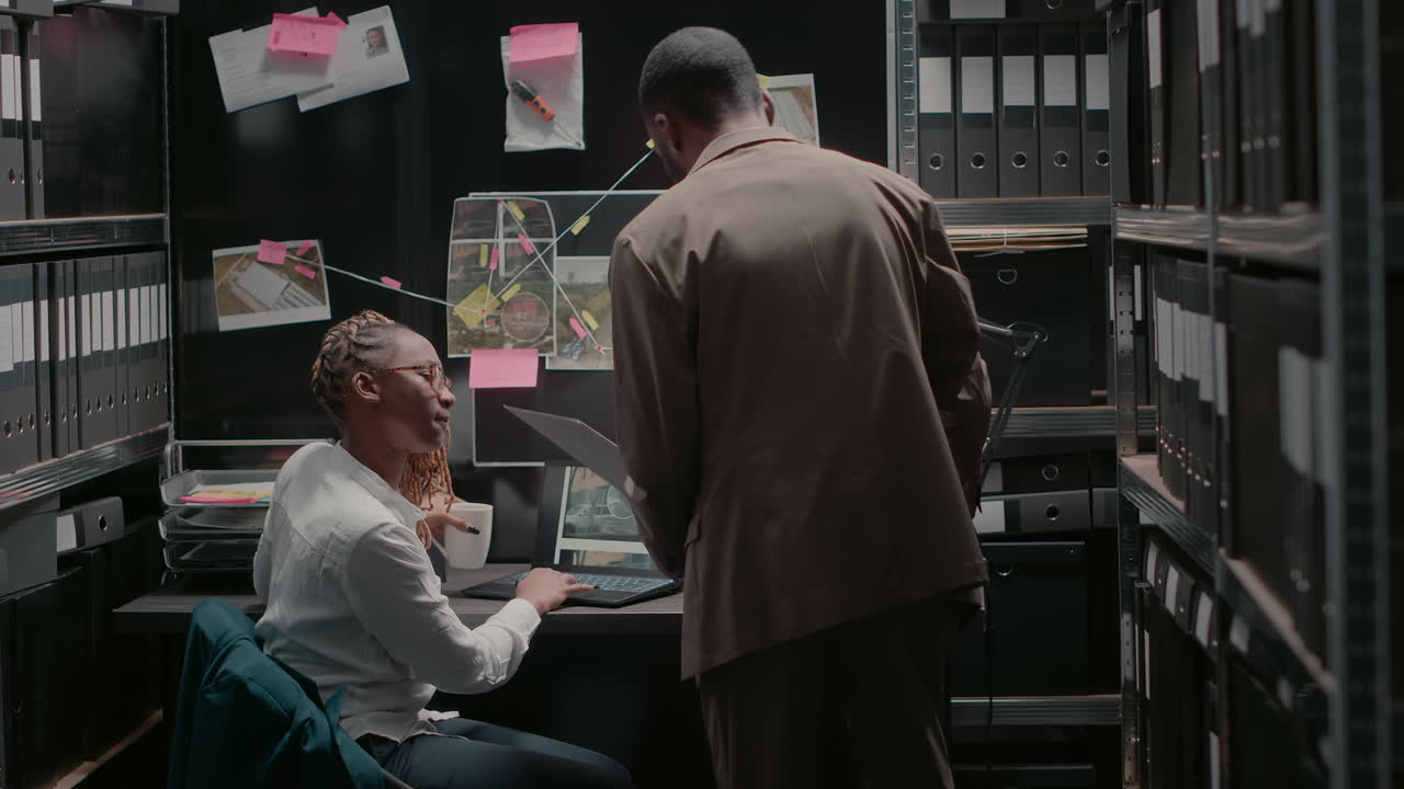 Detectives Working on a Case