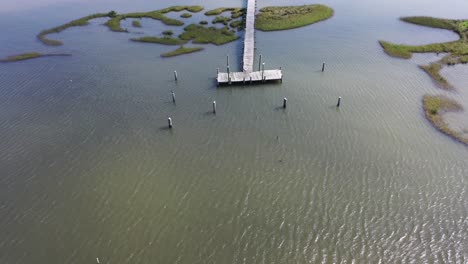 Long-Dock-In-Grand-Isle-Am-Golf-Von-Mexiko-In-Louisiana