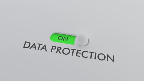 activación del interruptor de protección de datos