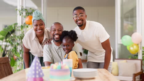 Cara,-Fiesta-De-Cumpleaños-Y-Familia-Negra.