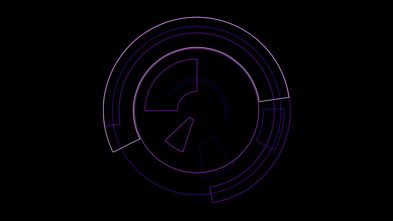 Abstract background Rotating Circular Segments