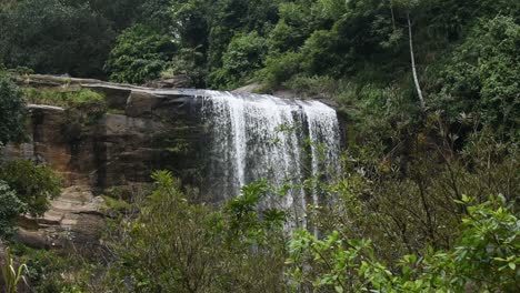 beautiful sri lankan waterfall called nalagana falls at sabaragamuwa province