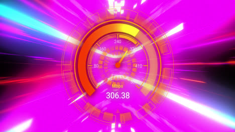 Animation-of-speedometer-and-data-processing