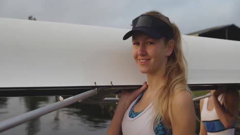 portrait of a female rower