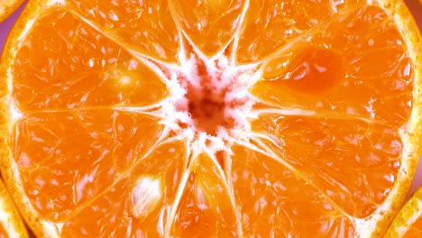 rotation of orange fruit